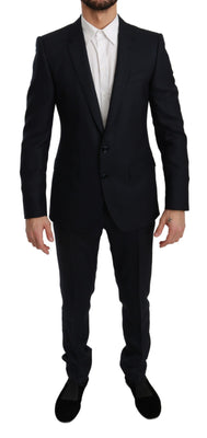 Blue Slim Fit 2 Piece Wool MARTINI Suit