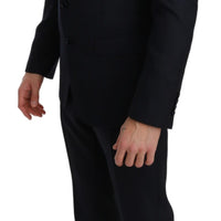 Blue Slim Fit 2 Piece Wool MARTINI Suit