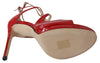 Lance120 pat Red Leather Sandals