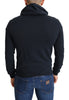 Blue Sweater Full Zipper Logo Hooded sweater