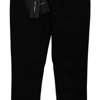 Black Skinny Trouser Cotton Stretch Jeans