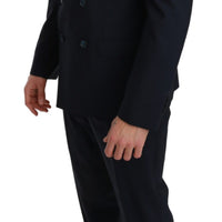 Blue Slim Fit 3 Piece MARTINI Wool Suit