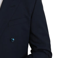 Blue Slim Fit 3 Piece MARTINI Wool Suit