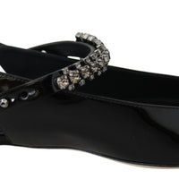 Mahdis Flat Black Patent Flat Shoes