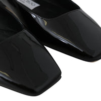 Mahdis Flat Black Patent Flat Shoes