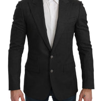 Gray NAPOLI Slim Fit Jacket Wool Blazer