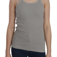 Grey Sleeveless Spaghetti Strap Shirt