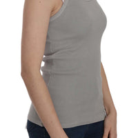 Grey Sleeveless Spaghetti Strap Shirt