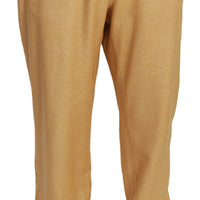 Gold Year Of The Pig Cotton Mens Pants