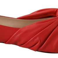 Annabell Flat Nap Chilli Leather Flat Shoes