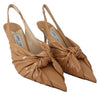 Annabell 85 Caramel Leather Pumps