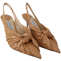 Annabell 85 Caramel Leather Pumps