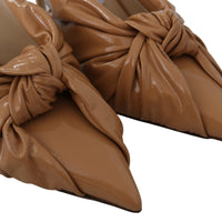 Annabell 85 Caramel Leather Pumps