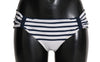 Blue Striped Bottom Beach Swimsuit