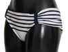 Blue Striped Bottom Beach Swimsuit