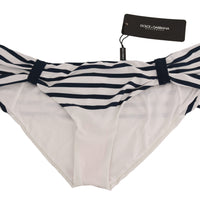 Blue Striped Bottom Beach Swimsuit