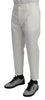 White Casual Trouser Cotton Stretch Pants