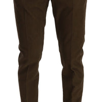 Brown Casual Mens Trouser Cotton Pants