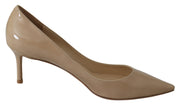 Romy 60 Nude Leather Pumps