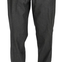 Gray Formal Dress Trouser Virgin Wool Pants