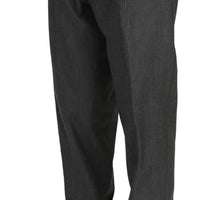 Gray Formal Dress Trouser Virgin Wool Pants