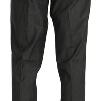 Gray Formal Dress Trouser Virgin Wool Pants