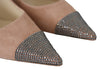 Amika 100 Powder Pink/Black Diamond Leather Pumps