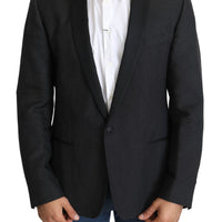 Black  MARTINI Dotted Slim Fit Blazer