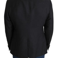 Black  MARTINI Dotted Slim Fit Blazer