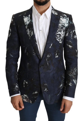 Blue Floral Slim Fit MARTINI Blazer