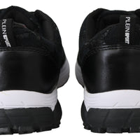 Black Polyester Runner Umi Sneakers Shoes