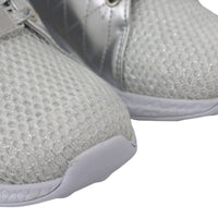 Silver Polyester Runner Gisella Sneakers Shoes