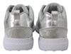 Silver Polyester Runner Gisella Sneakers Shoes