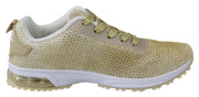 Gold Polyester Gretel Sneakers Shoes