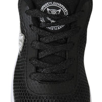 Black Polyester Gretel Sneakers Shoes