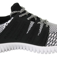 White Polyester Runner Mason Sneakers Shoes