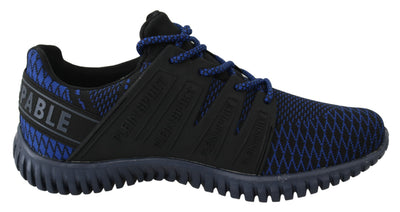 Blue Indaco Polyester Runner Mason Sneakers Shoes