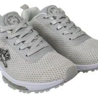 Silver Polyester Gretel Sneakers Shoes