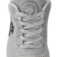 Silver Polyester Gretel Sneakers Shoes