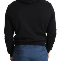 Black Crown Heart Top Hooded Sweater