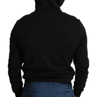 Black Crown Heart Top Hooded Sweater