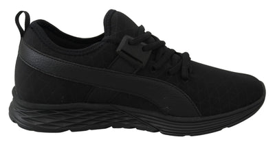 Black Polyester Christopher Sneakers Shoes