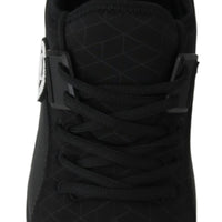 Black Polyester Christopher Sneakers Shoes
