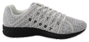 White Polyester Runner Edward Sneakers Shoes