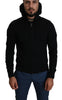 Black Full Zipper Hooded Cashmere Sweater