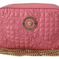 Quilted Nappa Leather Clutch Shoulder Handbag