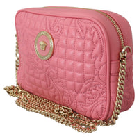 Quilted Nappa Leather Clutch Shoulder Handbag