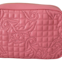 Quilted Nappa Leather Clutch Shoulder Handbag