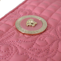 Quilted Nappa Leather Clutch Shoulder Handbag