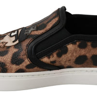 Leather Leopard #dgfamily Loafers Shoes